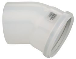 Enkelwandige rookgasbocht, Bosch AZB 724/1, 30°, Ø125mm, kunststof, met lipring